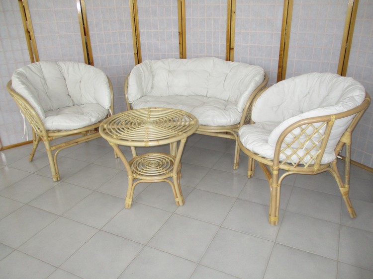 AT/09/1 SALOTTO RATTAN NATURALE MIDOLLINO AT/09/1 SALOTTO RATTAN NATURALE MIDOLLINO
